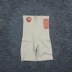 Shapermint Essentials Shaper Shorts Womens Large Beige High Waisted All Day NWT